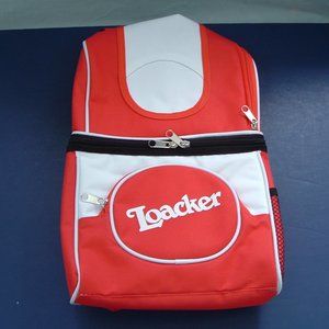 Loacker wafer cookie red white backpack promo item